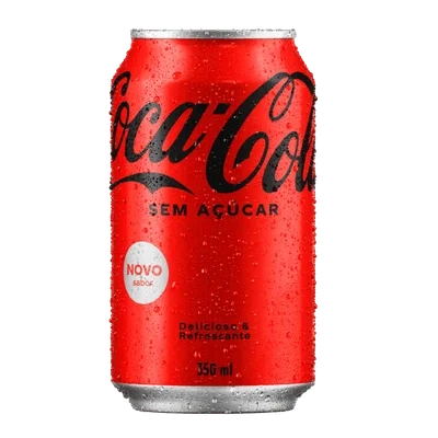 Coca-Cola Sem Açúcar Refrigerante Lata 350ml